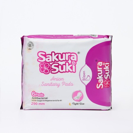 Hygienic gaskets Sakura Suki women 290 mm Night, 6 pcs-2