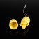 Vibroyaitzo jaga jaga, with a remote control, silicone, 7/3 cm, yellow