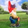 Garden figure "Dwarf with a cock and wheat" 41cm