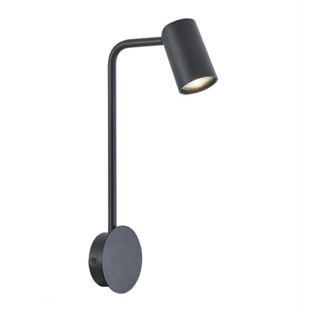 Wall lamp Mantra Sal, GU10, 1x10W, 166x100x383 mm, matte black color