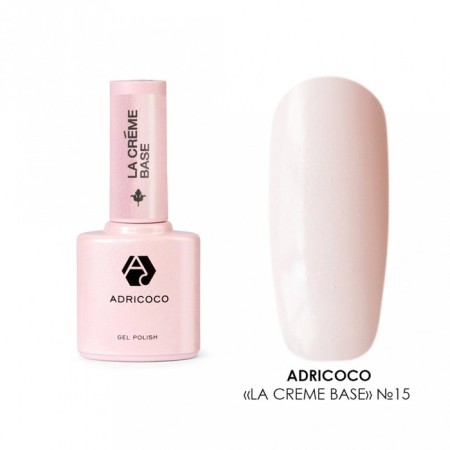The camouflage base Adricoco La Creme Base, with shimmer, No. 15 Natural powder, 10 ml