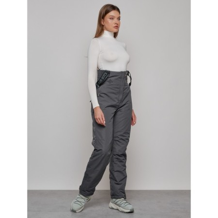 Semicunners of women's winter, size 44, dark gray color-6