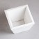Wooden Kashpo 11 × 11 × 9.5 cm "Raf", white give beautifully