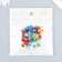 Brads for scrapbooking "color" set 40 pcs mix 1.4x0.7x0.7 cm