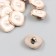 Button plastic for creativity "Pearl in a white square" 2.3x2.3x1.2 cm
