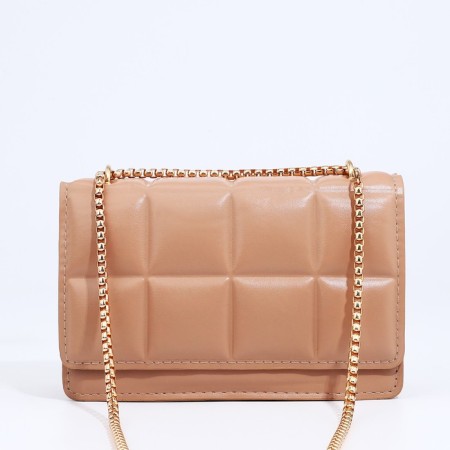 Bag Messenger with lightning, beige color