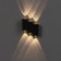 Facade lamp "Ray", FSD-011, 6 W, 3000K, 3 rays, IP65, 220 V, metal, black