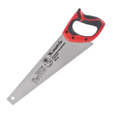 Matrix hacksaw on wood, 400 mm, 7-8 tpi, heated tooth, two-component handle