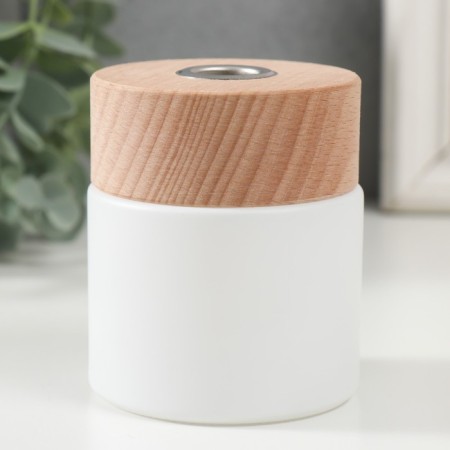 Diffusor for essential oils with a white cloud cover 140 ml 7x7x8.6 cm