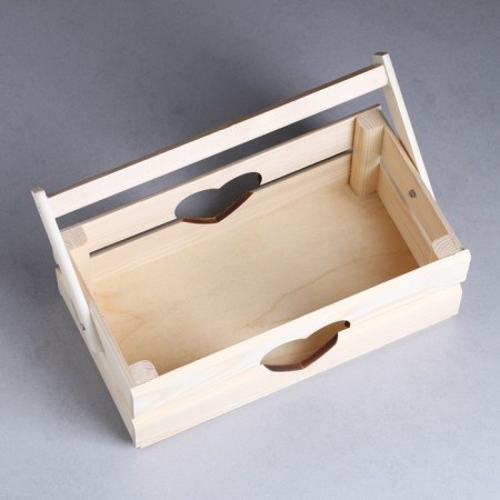 Wooden Kashpo 24.5 × 13.5 × 9 cm "Torosha Light" rack, we give heart beautifully-2