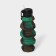 Water bottle folding "Militari", silicone, 500 ml, 7 × 21 cm, green color