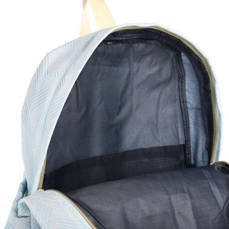 School backpack from textiles on lightning, 3 pockets, blue color-5