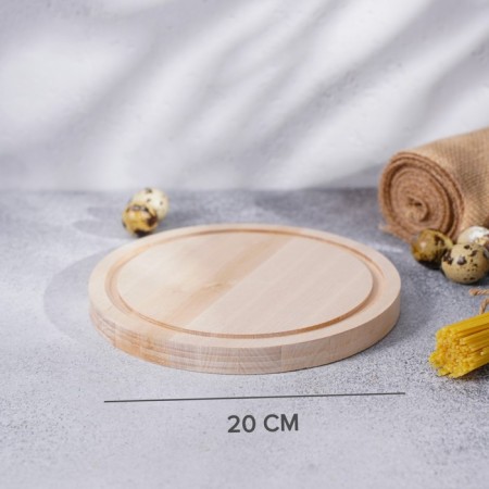 Board cutting round shade "Fortune", d = 20 cm, birch-2