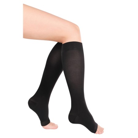 Golphs Compression ID-210 LUMMA IDEALISTA, Size L (IV), Grade 1, Long, Black Color, Open toe-3