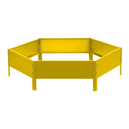 Glocked flowerbed, D = 100 cm, h = 15 cm, yellow, Greengo-7