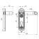 Pen on the bar DH -0433/2 for antipanic (1300a, 1700a) - without a spring