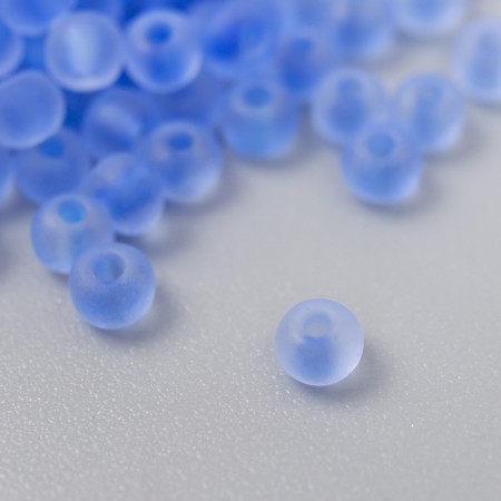 Glass 8/0 "Matte translucent. Jeans" 10 g