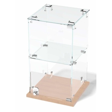 Desktop window, 1 shelf, 300 × 300 × 500, chipboard, glass color Book light-1
