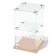 Desktop window, 1 shelf, 300 × 300 × 500, chipboard, glass color Book light