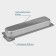 Gastrootiness 2/4 of stainless steel, 65 mm, 53 × 16.4 × 6.5 cm, thickness 0.8 mm