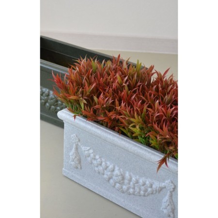 Kashpo for flowers "Roman" 60x27.5x27 cm, 30 l, color white granite-1