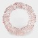 Glass of glass substitution “Shine”, D = 33 cm, edging pink gold