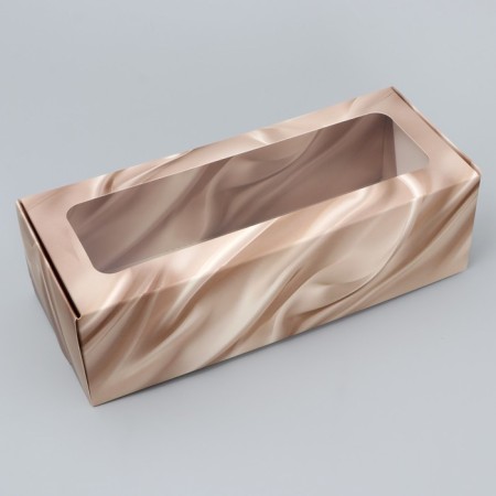 Confectionery packaging, a cupcake box with a window, "silk", 26 x 10 x 8 cm-1