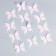 Decor for creativity "Butterfly", three -layer, set of 12 pcs., Size 1 pc. - 5 × 4.5 cm, pink color
