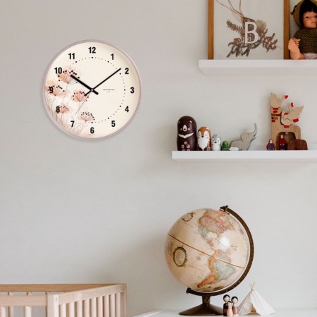 Wall clock "field flowers", smooth move, d = 30.5 cm-2