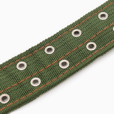 Four-layer collar with a swivel, 65 x 4 cm, Osh 54-60 cm, polyester, green-9