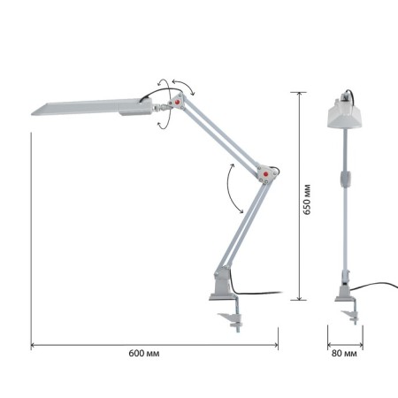 Desktop lamp era NL-201, IP20, gray-2