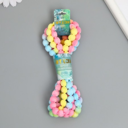 Cord with pompons "carousel" winding 2 m