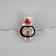 Garland “thread” 2 m Rosa with nozzles “clothing-pingvin”, IP20, silver thread, 20 LED, glow warm white, AAX2