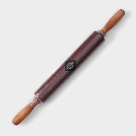 Rnocking rolling pin Magistro, tree, 43 × 4 cm, working part 23 cm, with curly handles-6