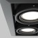 The built-in lamp Technical DL008-2-02-B, 2x50W, 24.5x12.6x7.2 cm, GU10, Black Color Black