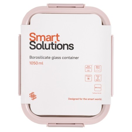 Container for baking, storage and carrying of products in the cover Smart Solutions, 1050 ml, pink color-6