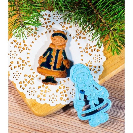 Books Form "Snow Maiden", cutting, stamp, 10.5 × 6 cm, blue color-4