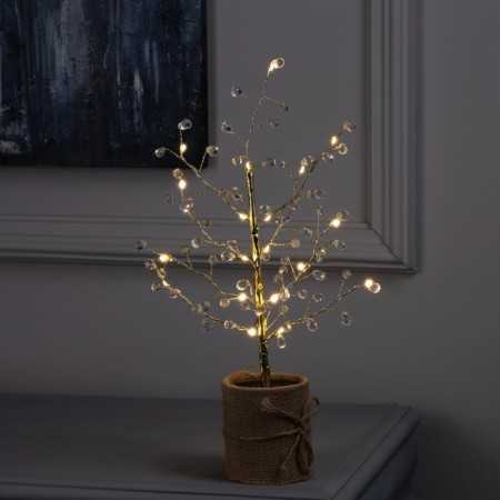 LED bush "Drops of dew" 45 cm, 24 LED, AAX3 batteries (not included), glow warm white