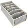A set of 3 organizers for Kit clothing, in a drawer, color gray