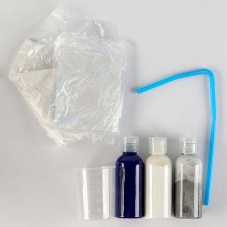 Set for creativity. Drawing by acrylic on the plastic figure "Bear"-3