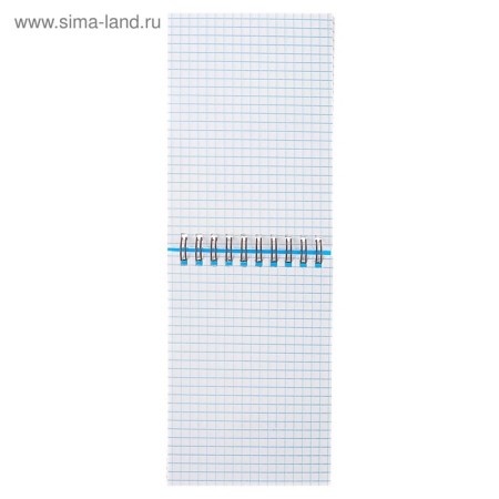 Notepad A6, 80 sheets in a cage on the crest Calligrata, plastic cover, blue-3