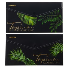 The convert folder on the Travel button, 260 x 140mm, 180MKM, DEVENTE Tropicana, foil embossing, 3071241, mix