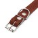 Leather collar on synthetic winterizer, dimensionless, 54 x 2.5 cm, Osh 19-47 cm, brown