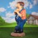 Garden figure "A man with a shovel" 22x26x66cm mix