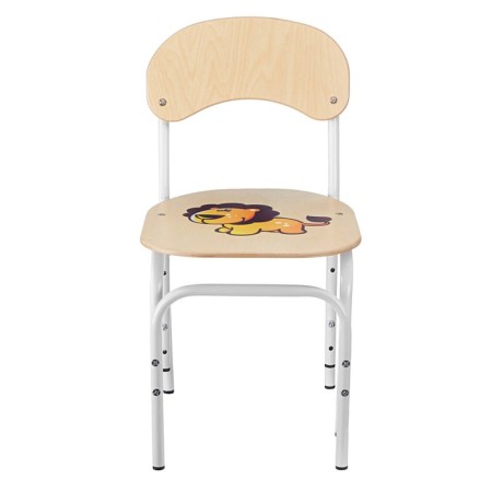 Children's adjustable yashka gr.1-3 with a lion pattern, cream white-1