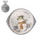 Dilan's baking dish "Christmas snowman", d = 28.8 cm, white color