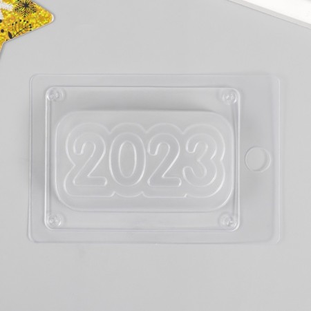 Plastic form "2023" 10.5x6 cm, 95g