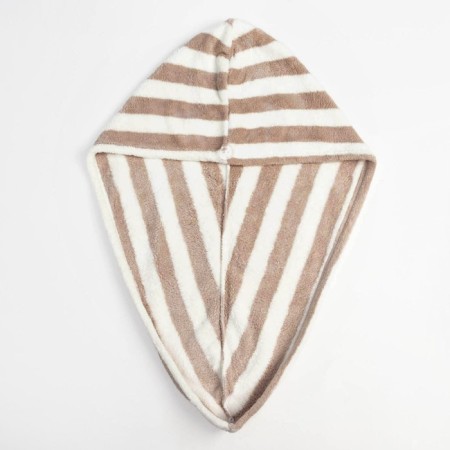 Chalma for drying hair Ethel "stripes", cell, 65*25 cm, 100% p/e-3