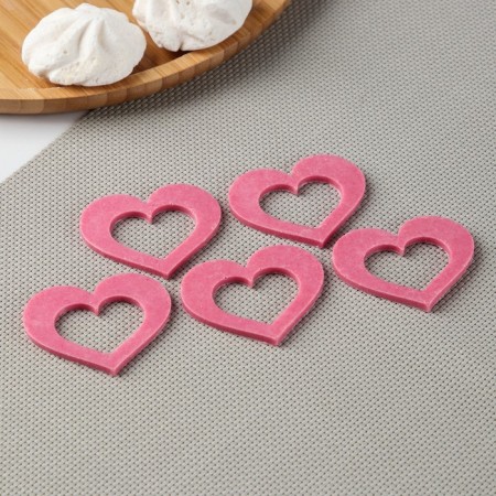Silicone form "Heart for Chocolate", 5.5 × 4 cm, transparent color-3