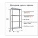 Metal rack, ES 1453x750x300 4 shelves